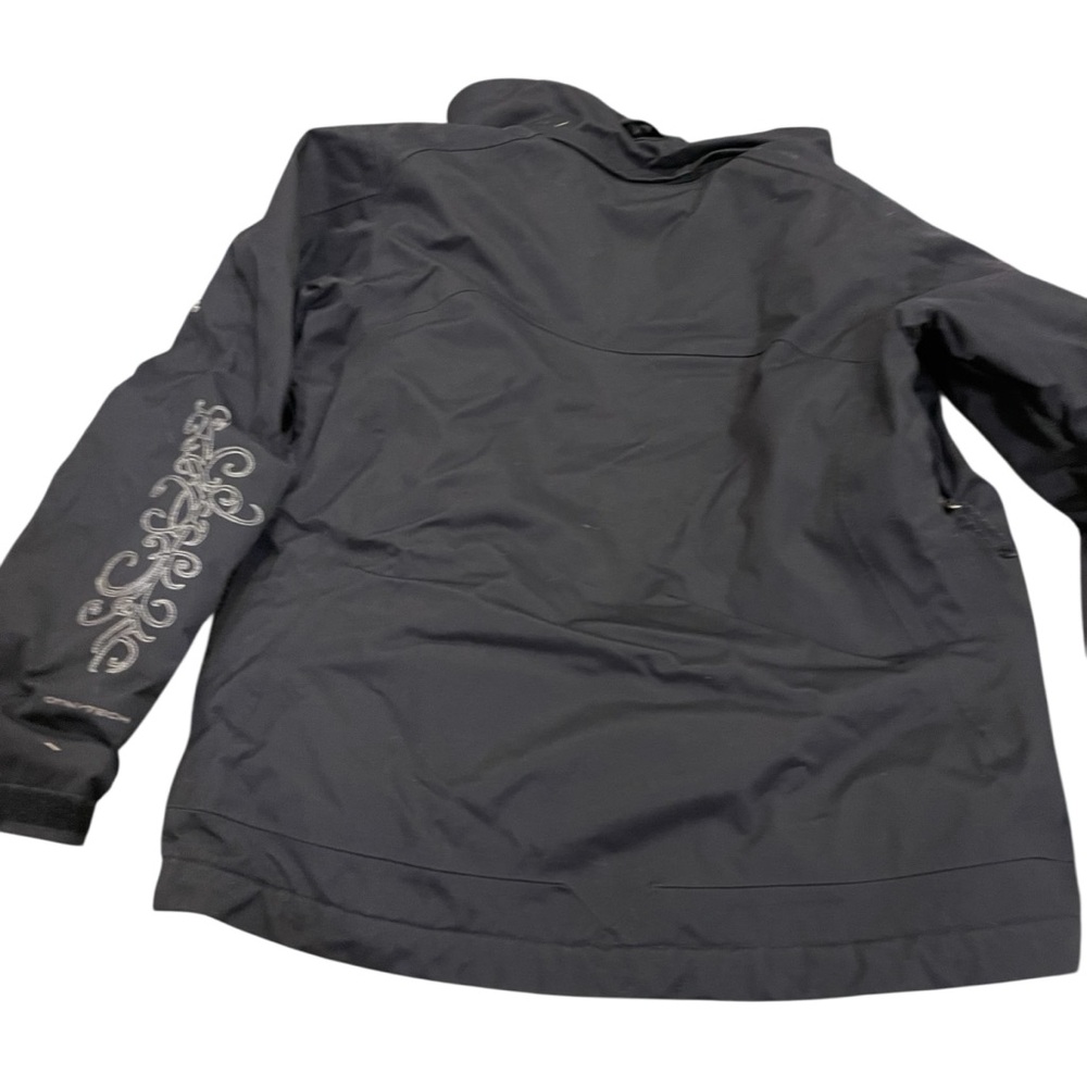 Columbia Titanium Omni-Tech Black Ski Jacket Coat Embroidered Detail Women’s - Picture 8 of 12